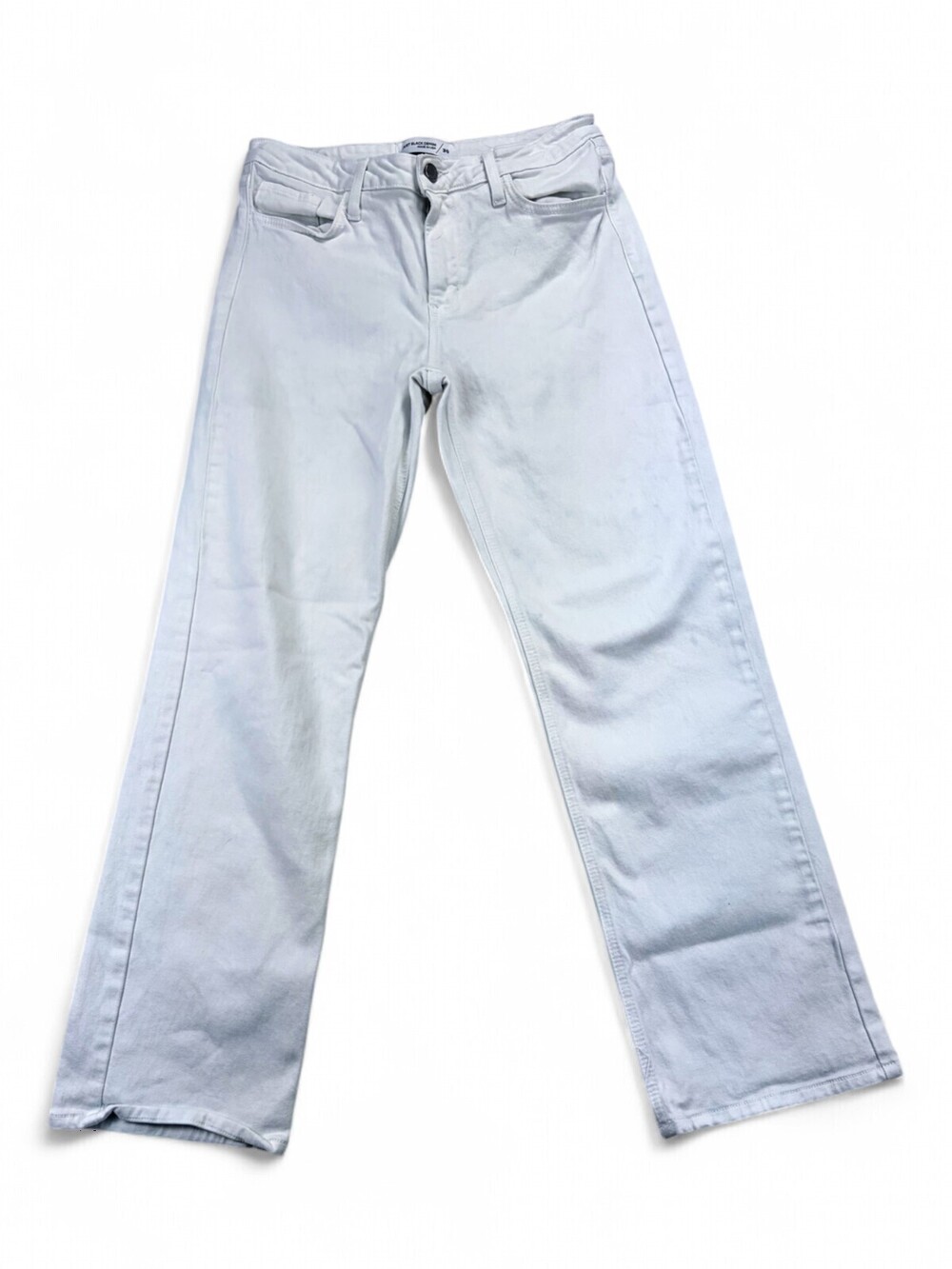 Just Black Denim Womens Straight Leg Jeans White Size 30 BP456J Made in USA